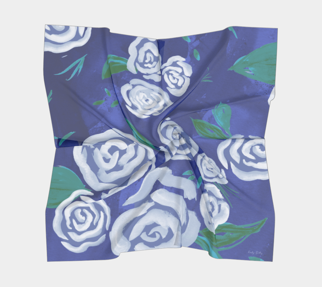 White Rose Scarf