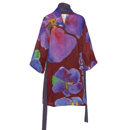 Handcrafted African Violet Kimono