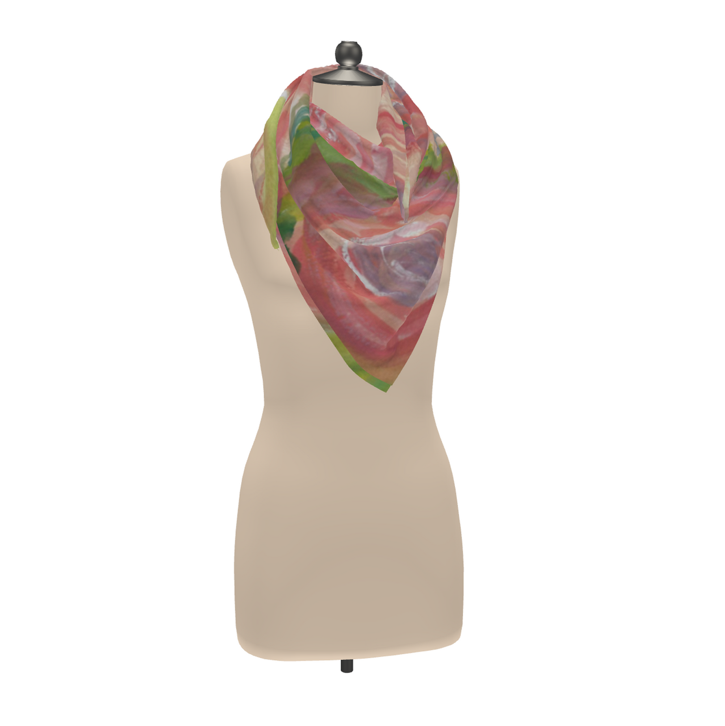 Pink Tea Rose Scarf