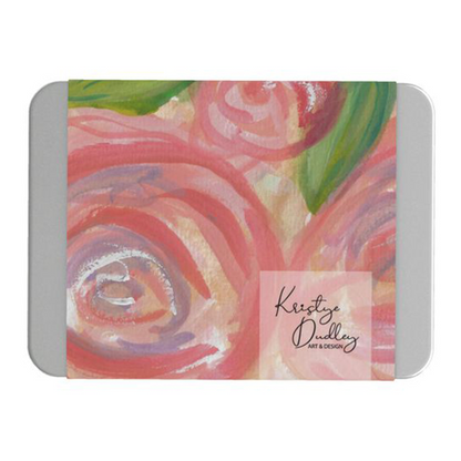 Pink Tea Rose Gift Tin Box