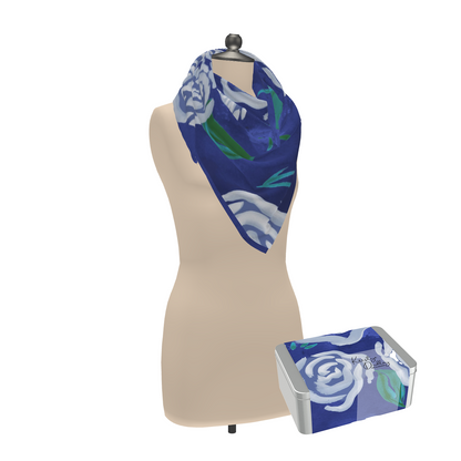 White Rose Scarf