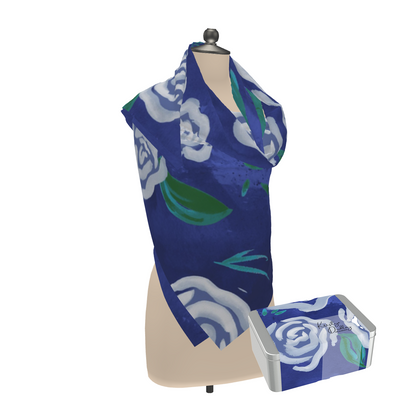 White Rose Scarf