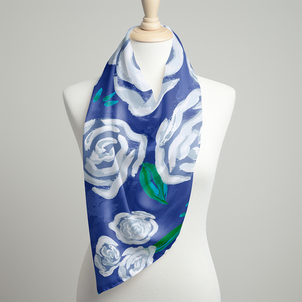 White Rose Scarf