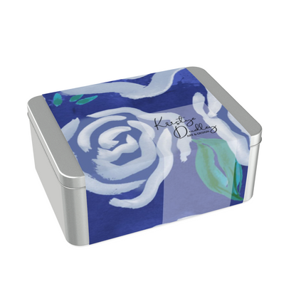 White Rose Gift Tin Box