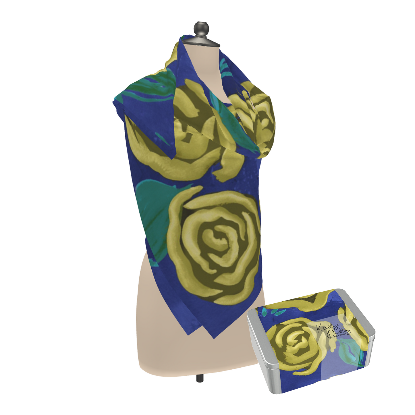 Yellow Rose Scarf