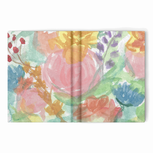 Hardcover Journal featuring Spring Flowers Watercolor Art by Kristye Dudley